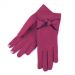 SmarTouch Ladies Thermal Knot Detail Gloves (Berry)