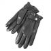 SmarTouch Mens Leather Elasticated Strap Detail Touchscreen Gloves