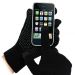TouchAbility Black Grip Touchscreen Gloves (Medium)